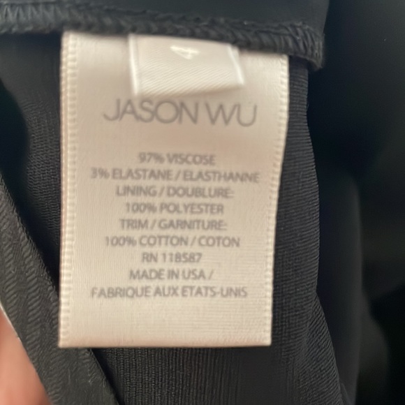 NWT Jason Wu Pintuck High-waisted Straight-leg Pants In Black - Picture 10 of 11